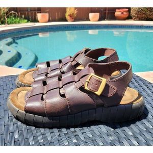 Bass Fisherman Sandals Men's Size 12  Shoes Y2K Leather Chunky Platform